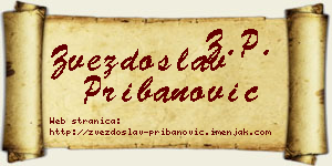 Zvezdoslav Pribanović vizit kartica
